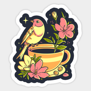 Spring coffee Sticker